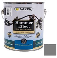 Эмаль с молотковым эффектом Лакра серая 2,5 кг