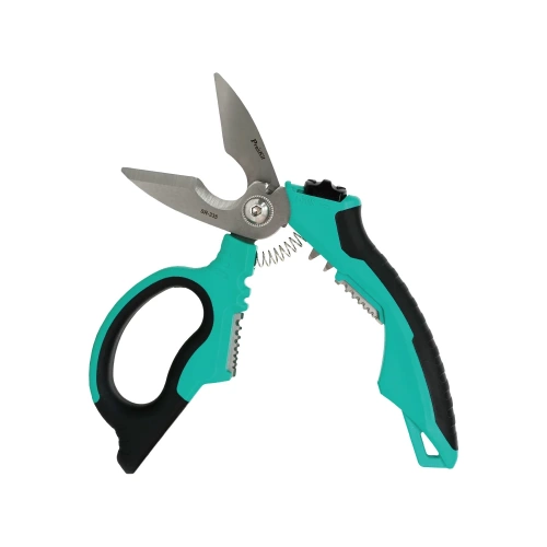 Ножницы промышленные угловые многофункциональные из нержавеющей стали Pro'sKit (резка 0,3мм2-6,2 (AWG 22–10) SR-335 С00040403 фото 3