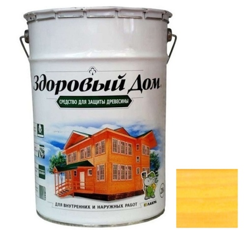 Средство для защиты древесины Здоровый дом сосна 20 л