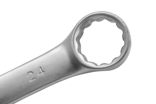 Ключ комбинированный, 24 мм, CrV, матовый хром Matrix фото 3