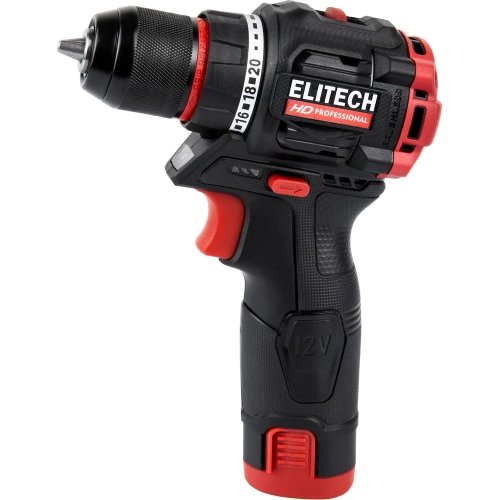 Дрель аккумуляторная Elitech CD 12L2 (12В, 2х2Ач, 40Нм, BL) HD 205713 фото 5 Дрель аккумуляторная Elitech CD 12L2 (12В, 2х2Ач, 40Нм, BL) HD 205713 фото 5