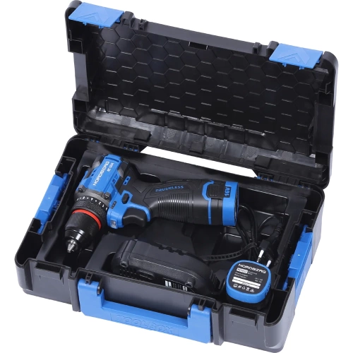 Шуруповерт аккумуляторный NORDBERG макс. диам. сверла 10 мм, 16 В, 60 Нм с 2 аккумуляторами и зарядным уст-вом NE104K фото 8