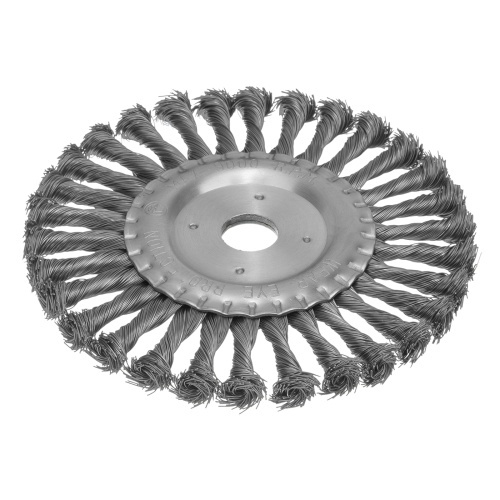 Щетка для УШМ 175 мм, посадка 22.2 мм, плоская, крученая проволока 0.5 мм Matrix фото 2 Щетка для УШМ 175 мм, посадка 22.2 мм, плоская, крученая проволока 0.5 мм Matrix фото 2