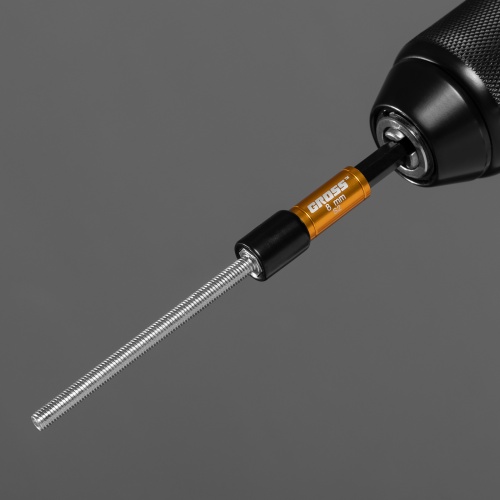 Набор бит с торцевыми головками 8, 10,12, 13 мм, магнит. Nut-Driver, S2 Gross фото 13