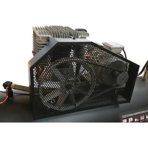 Компрессор ременной VERTON Air AC-500/1120R, 380/50 В/Гц, масл ремен, 1120л/мин, V500л, мощность5.5 кВт, макс давление12.5 бар, двиг, Медь, двухступ.голов 01.14017.25122 фото 11