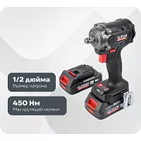 Аккумуляторный гайковёрт Elitech CW 2004SL (20В, 2х2Ач, 450Нм, М10-М20) HD 205737