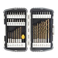 Набор бит и сверл, магнитный адаптер, CrV, пластиковый кейс, 40 шт. Matrix