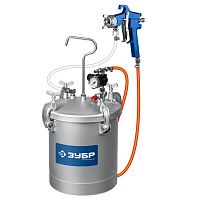 Бак красконагнетательный с краскораспылителем Зубр Профессионал 06464 KNB-10 10 л