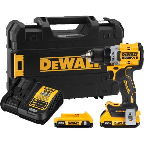Аккумуляторная дрель-шуруповерт DeWalt 20В, 2х2Ач DCD800D2T-A9 Аккумуляторная дрель-шуруповерт DeWalt 20В, 2х2Ач DCD800D2T-A9