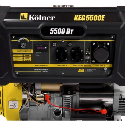 Генератор бензиновый Kolner 5.5 кВт, электростартер, медь LCD, 3х230 В, 35л, KEG 5500Е, 8040200266 фото 4 Генератор бензиновый Kolner 5.5 кВт, электростартер, медь LCD, 3х230 В, 35л, KEG 5500Е, 8040200266 фото 4