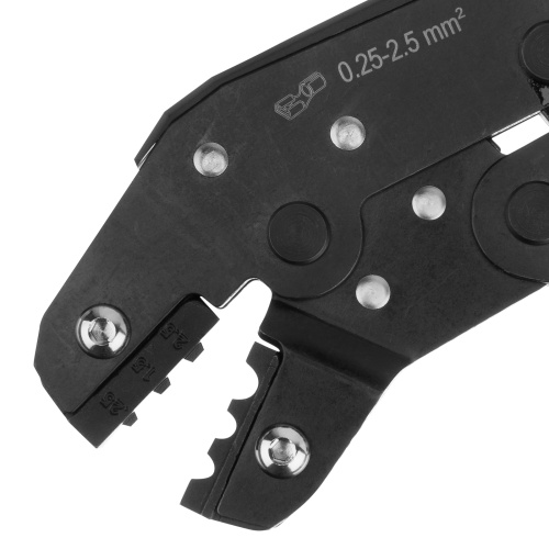 Клещи для обжима неизолированных наконечников НК и НВ, разъемов РП, 0,25 - 2,5 мм2 Denzel фото 6