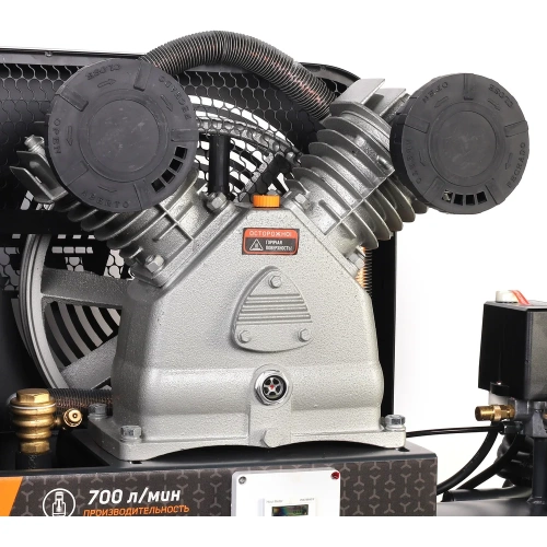 Компрессор Patriot KRX 700 L200 D, поршневой, ременной, масляный, 700 л/мин, 200 л, 10 бар, 4 кВт, 400 В 545302345 фото 3 Компрессор Patriot KRX 700 L200 D, поршневой, ременной, масляный, 700 л/мин, 200 л, 10 бар, 4 кВт, 400 В 545302345 фото 3