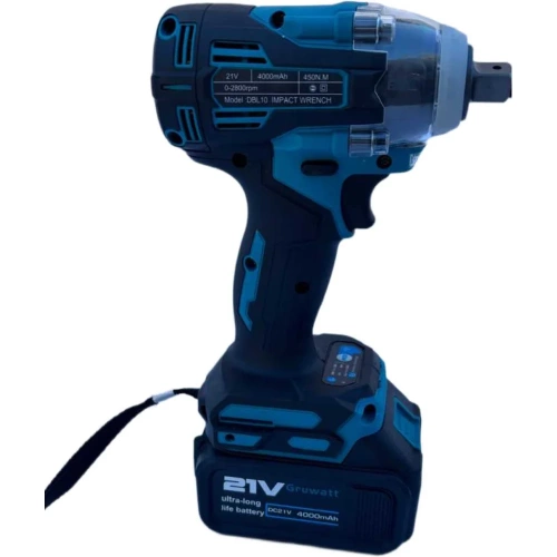 Бесщеточный ударный гайковерт Gruwatt DBL10 фото 3