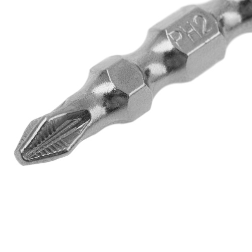 Бита двухсторонняя, PH2-PZ2 х 45 мм, сталь S2, 10 шт. Gross фото 3