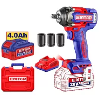 Гайковерт ударный аккумуляторный EMTOP ECIWL2050