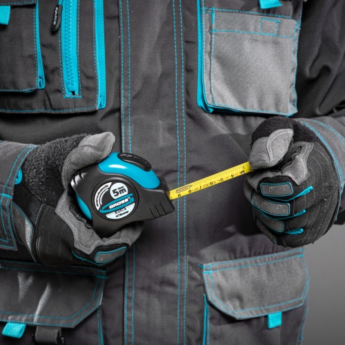 Рулетка "Schlagfest",5 м x 19 мм,магнитный обрезиненный зацеп,двусторонняя шкала,Нейлоновое покрытие,автоматическая фиксация Gross фото 9 Рулетка "Schlagfest",5 м x 19 мм,магнитный обрезиненный зацеп,двусторонняя шкала,Нейлоновое покрытие,автоматическая фиксация Gross фото 9