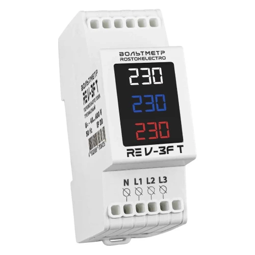 Вольтметр трехфазный ROSTOKELECTRO V-3F T 46-497 фото 3 Вольтметр трехфазный ROSTOKELECTRO V-3F T 46-497 фото 3