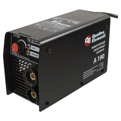 Инверторный аппарат электродной сварки QUATTRO ELEMENTI A 190 248-528 Инверторный аппарат электродной сварки QUATTRO ELEMENTI A 190 248-528