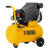Компрессор воздушный DLC1300/24 безмасляный 1.3 кВт, 24 литра, 206 л/мин Denzel