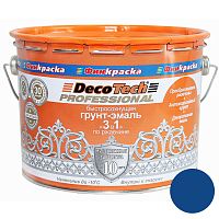 Грунт-эмаль DecoTech Professional 3 в 1 00-00015857 синий под RAL5005 1,8 кг