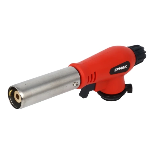 Горелка ЕРМАК с пьезорозжигом, свободн. вращ., цанговый захват, шир. сопло; 16,5х6х4см 116-021 фото 4 Горелка ЕРМАК с пьезорозжигом, свободн. вращ., цанговый захват, шир. сопло; 16,5х6х4см 116-021 фото 4