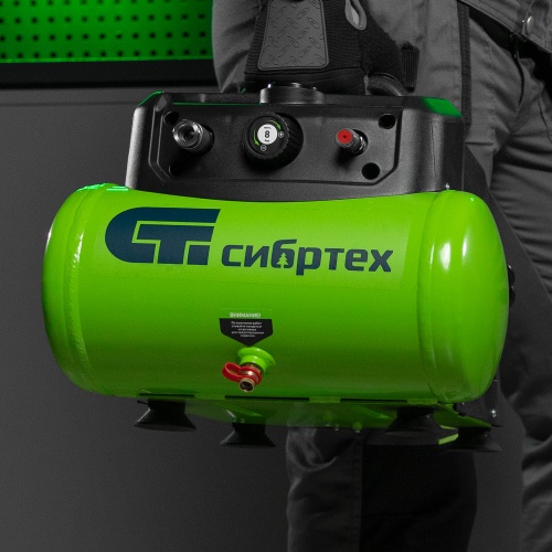 Компрессор воздушный безмаслянный BL 1100/6 1100Вт, ресивер 6 литров, 180 л/мин Сибртех фото 16
