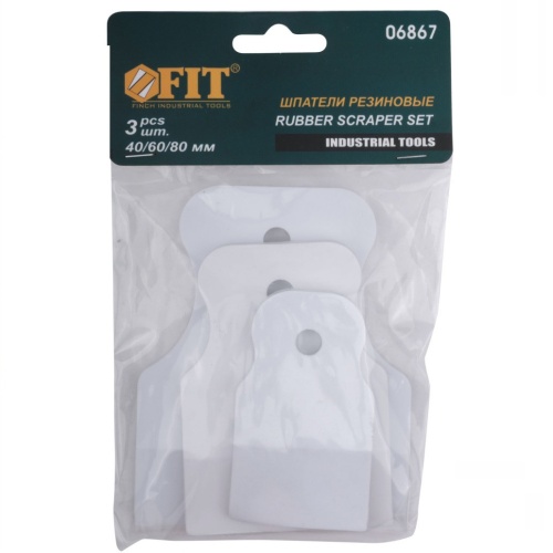 Набор шпателей резиновых Fit 06867 3 шт фото 3