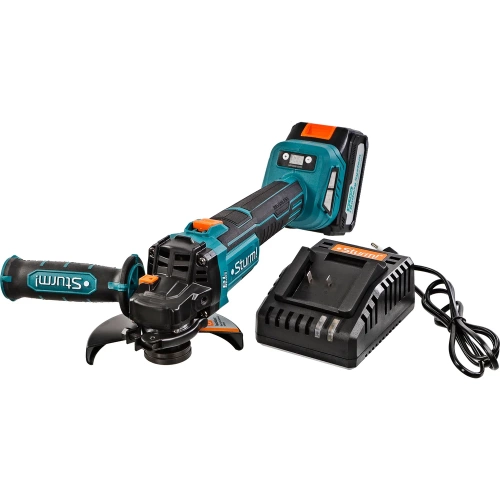 Аккумуляторная бесщеточная угловая шлифмашина Sturm, 18В, 1BatterySystem, 125мм, плавный пуск, 1x4Ач, кейс CAG18125BLE фото 10