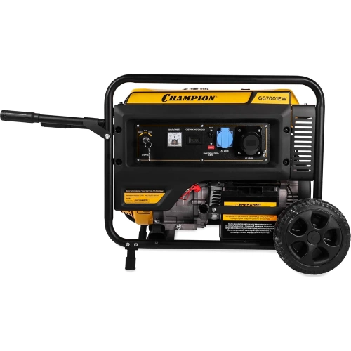 Генератор Champion GG7001EW (6,8/7,5кВт OHV 17лс 25л 88кг эл.старт колеса) фото 4 Генератор Champion GG7001EW (6,8/7,5кВт OHV 17лс 25л 88кг эл.старт колеса) фото 4