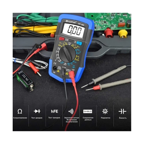 Мультиметр HoldPeak HP-36C фото 3 Мультиметр HoldPeak HP-36C фото 3