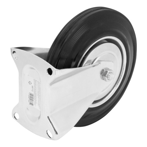 Колесо неповоротное D 200 мм, крепление  платформенное Сибртех фото 4