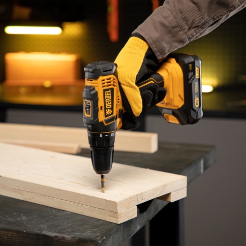 Дрель-шуруповерт аккумуляторная CDL-18-02BM, Li-Ion, 18 В, 2 аккумулятор Denzel фото 36