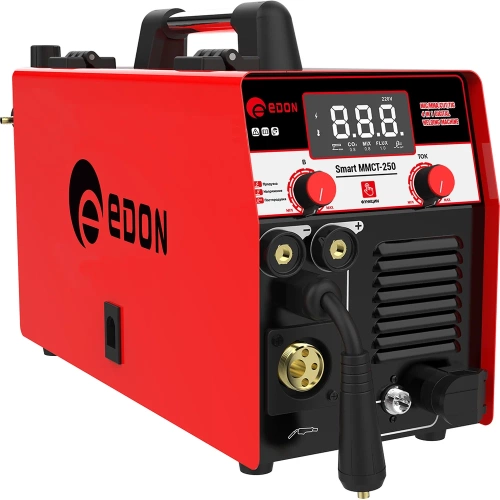 Универсальный сварочный полуавтомат инверторный EDON Smart MMCT-250 28505 Универсальный сварочный полуавтомат инверторный EDON Smart MMCT-250 28505