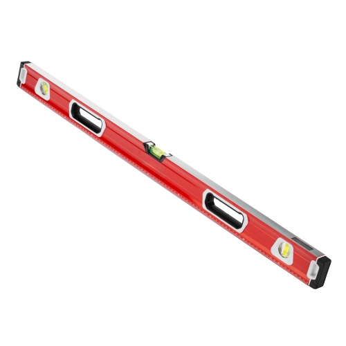 Уровень алюминиевый, магнит, фрезерованный, 3 глазка (1 зеркальный) двухкомпонентные рукоятки, 1000 мм Matrix фото 3