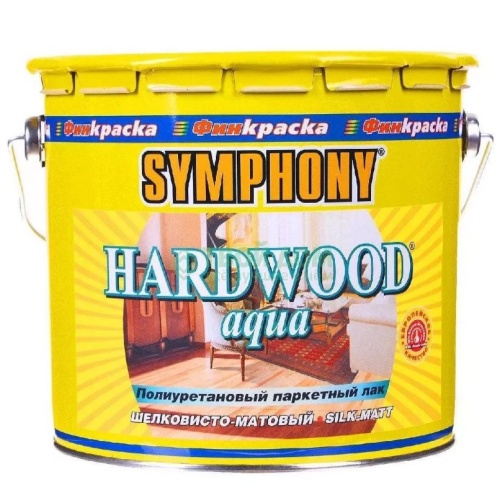 Лак Symphony Harwood Aqua шелковисто-матовый 1/0,9 л