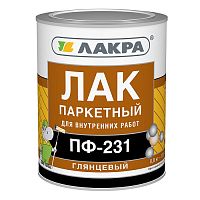 Лак алкидный Лакра ПФ-231 паркетный глянцевый 0,8 кг
