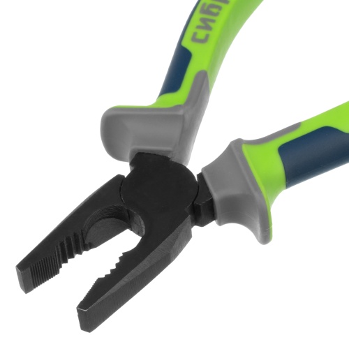 Плоскогубцы комбинированные, 180 мм, фосфатирование, трехкомпонентные рукоятки Сибртех фото 3