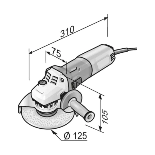 Угловая шлифовальная машина FLEX LE 15-11 125 230/CEE 447722 фото 5 Угловая шлифовальная машина FLEX LE 15-11 125 230/CEE 447722 фото 5