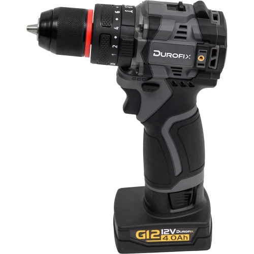 Аккумуляторная ударная дрель - шуруповерт Durofix 3/8 12В 1 АКБ 4,0Ач+ЗУ RK12136-PM фото 7 Аккумуляторная ударная дрель - шуруповерт Durofix 3/8 12В 1 АКБ 4,0Ач+ЗУ RK12136-PM фото 7