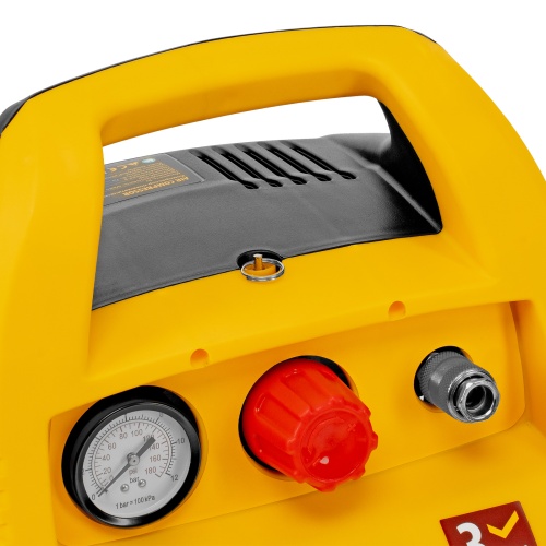 Компрессор воздушный безмасляный РС 1/6-180,1, 1 кВт, 180 л/мин, 6 л Denzel фото 21