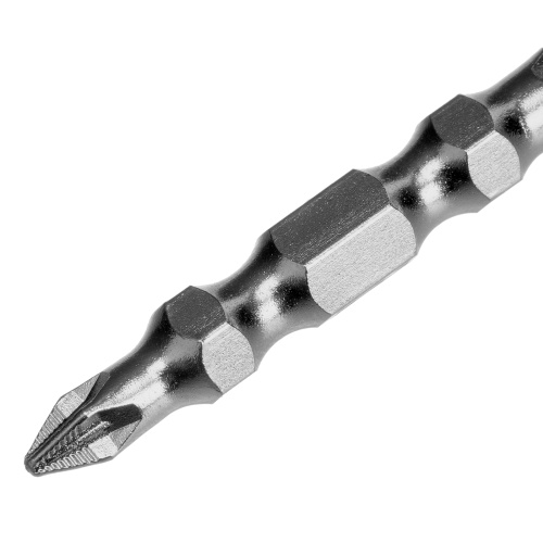 Бита двухстор., PZ2-PZ1х45мм, сталь S2, 10шт. Gross фото 3