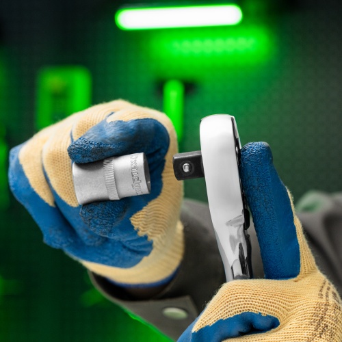 Ключ-трещотка 1/2", 45 зубьев, с быстрым сбросом, CrV, хром Сибртех фото 12