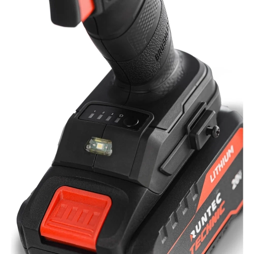 Гайковерт ударный аккумуляторный RUNTEC TECHNIC 3/4, 20В, 2x6Ач, 1400Нм RT-IW1400T фото 6