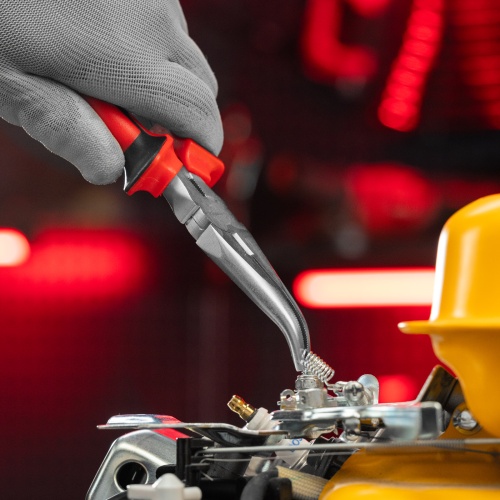 Длинногубцы изогнутые Nickel, 180 мм, никелированные, двухкомпонентные рукоятки Matrix фото 10 Длинногубцы изогнутые Nickel, 180 мм, никелированные, двухкомпонентные рукоятки Matrix фото 10