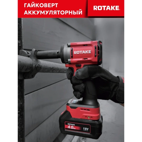 Гайковерт ударный аккумуляторный бесщёточный Rotake 8813 (T3-40D) 1/2DR, 18В, 1880 Нм 014301 фото 9 Гайковерт ударный аккумуляторный бесщёточный Rotake 8813 (T3-40D) 1/2DR, 18В, 1880 Нм 014301 фото 9