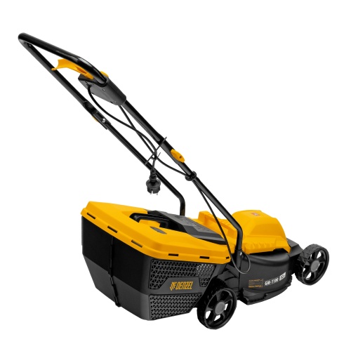 Газонокосилка электрическая GM-1100, 1100 Вт, шир. 32 см, 3 уров., травосб. 30 л Denzel фото 3