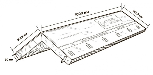 Аэратор коньковый с крепежом ТЕХНОНИКОЛЬ, 1 м фото 5