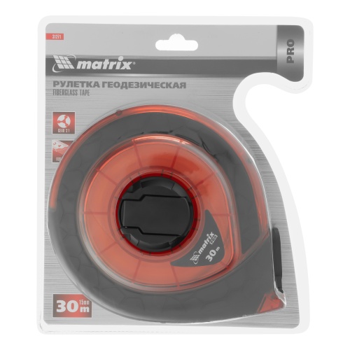 Рулетка геодезическая 30 м х 15 мм, закрытый корпус, фибергласовая лента, двусторонняя шкала, Pro Matrix фото 7 Рулетка геодезическая 30 м х 15 мм, закрытый корпус, фибергласовая лента, двусторонняя шкала, Pro Matrix фото 7