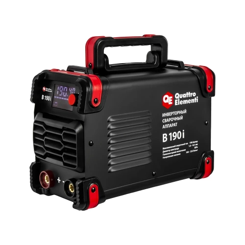 Аппарат электродной сварки QUATTRO ELEMENTI B 190i (190А, электроды до 4.0 мм, LED дисплей, TIG-Lift) 922-630 Аппарат электродной сварки QUATTRO ELEMENTI B 190i (190А, электроды до 4.0 мм, LED дисплей, TIG-Lift) 922-630