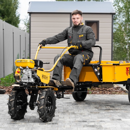 Мотоблок DPT-270S, 7 л.с., ремен.сцеп, фрез 3х4, ШОМ, передачи 2В/1Н Denzel фото 37